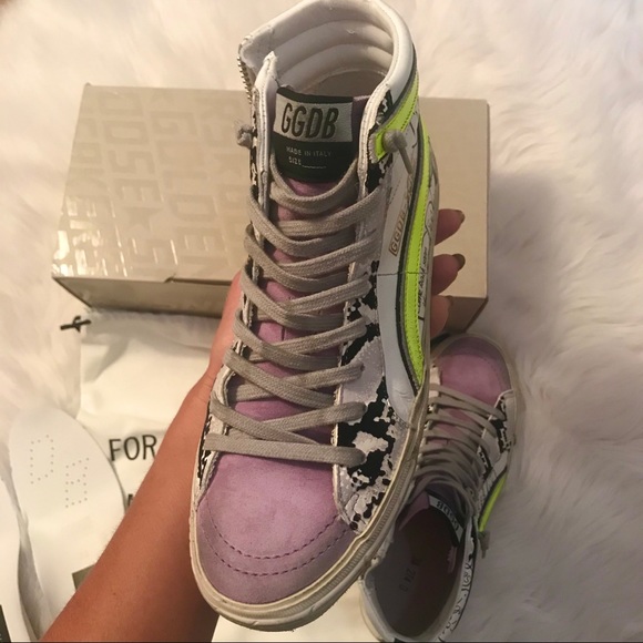 ❌SOLD❌💜Golden Goose Graffiti Slides💜 - Picture 5 of 8